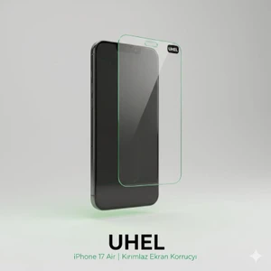 iPhone 17 Air Uyumlu Antistatic  Tamperli Cam Ekran Koruyucu Kırılmaz Cam
