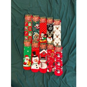 Krc & Global Tekstil Christmas Noel Temalı Çoraplar 10'lu