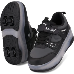 Işıklı Çıkarılabilir Tekerlekli Patenli On-Off Tuşlu Çocuk Ayakkabısı | 29–37 Numara | Kaymaz Taban | Yerli Üretim