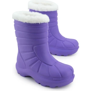 Kız Çocuk Kışlık Boğazdan Peluşlu Içi Sıcak Astarlı Su Geçirmez Yağmur Kar Bot Çizme