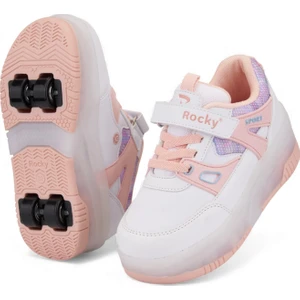 Işıklı Çıkarılabilir Tekerlekli Patenli On-Off Tuşlu Çocuk Ayakkabısı | 29–37 Numara | Kaymaz Taban | Yerli Üretim