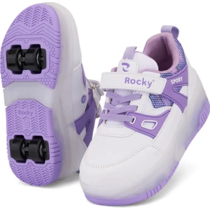 Işıklı Çıkarılabilir Tekerlekli Patenli On-Off Tuşlu Çocuk Ayakkabısı | 29–37 Numara | Kaymaz Taban | Yerli Üretim