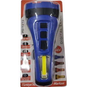 PD-7272 Profesyonel El Feneri | 10W – 1000 Lümen – 6400 Mah – Powerbank Özellikli & Cob LED Aydınlatma