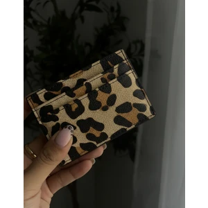 Leopar Desenli Kartlık Cüzdan