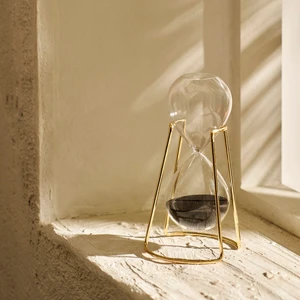 Bella Maison Dune Kum Saati Siyah (9X9X16 Cm)