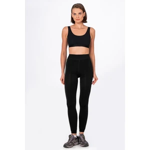 Kadın Termal Peluş Tayt | Siyah