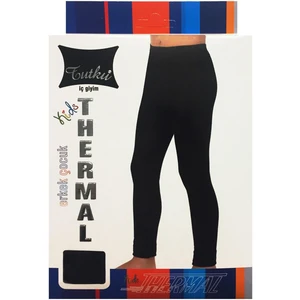 0135 Erkek Çocuk Termal Tayt Siyah