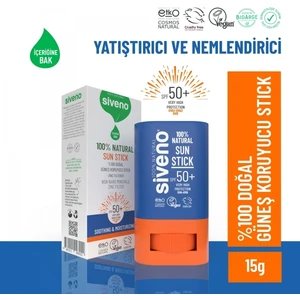 %100 Doğal Yüz Güneş Koruyucu Stick Renkli Mineral Filtre Nemlendirici UVA UVB SPF50+ 15 gr