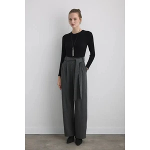 Beli Kemerli Viskon Tulum - Siyah