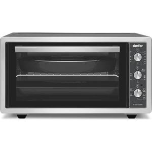 4507 İnox Gri 45 LT Turbo Fan Mini/Midi Fırın - 6 Fonksiyon, Pop-Up Düğme, Yoğurt Yapma & Buz Çözme