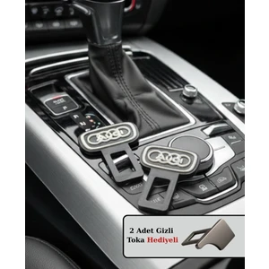 Masem Group Audı Logolu Emiyet Kemer Tokası Aksesuarı - Aksesuar 2 Adet