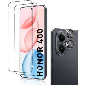 Nezih Case Honor 400 Uyumlu Maxi Glass Temperli Cam Ekran Koruyucu + Kamera Lens
