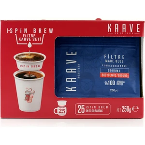 Kaave Roastery I-Spin Brew Kullanıma Hazır Filtre Kahve Seti, 25 Bardak