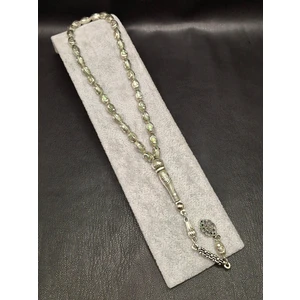 Han Ticarethane Ay Yıldız Türk Bayraklı Gümüş Benzetme Metal Tesbih