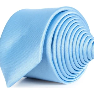Düz İnce Mavi Erkek Kravat