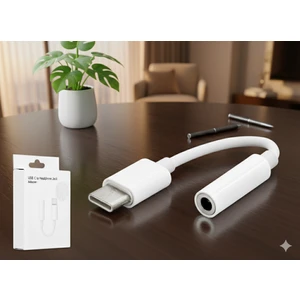 Emre Bilişim iphone Typc 15+16+17 ile Uyumlu  Kulaklık Çevirici Aux 3.5mm Dönüştürücü Adaptör Type-C ile Uyumlu 1 Adet