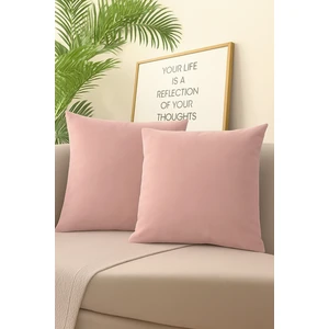 Pudra Kırlent Kılıfı 4'lü Set - Gizli Fermuarlı - Kadife Dokulu