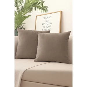 Vizon Kırlent Kılıfı 4'lü Set - Gizli Fermuarlı - Kadife Dokulu