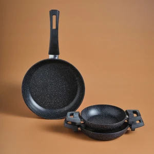 Bio Granit Dide 3'lü Tava Sahan Seti