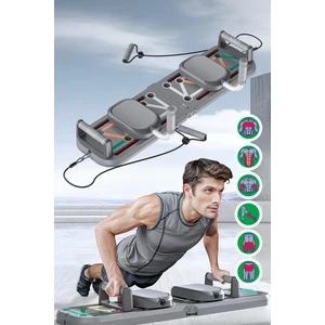 Çok Fonksiyonlu Akıllı Şınav Egzersiz Tahtası Direnç Lastik Bandı Katlanabilir Taşınabilir Çok Yönlü Antrenman Sistemi