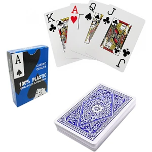 Weather Forecast Mavi Plastik Su Geçirmez Jumbo Blackjack Iskambil Oyun Kağıdı CIN443MV