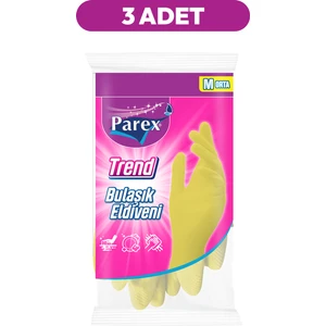 Trend Bulaşık Eldiveni Orta Boy Üçlü Set