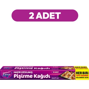 Hazır Kesilmiş Pişirme Kağıdı 16’lı 42 x 37 cm İkili Set