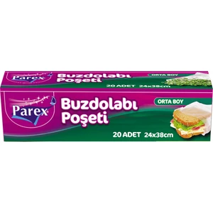 20'li Buzdolabı Poşeti Orta Boy 24 x 38 cm