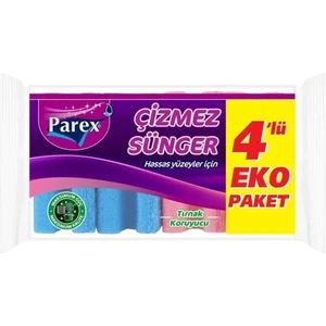 Çizmez Sünger Oluklu 4'lü