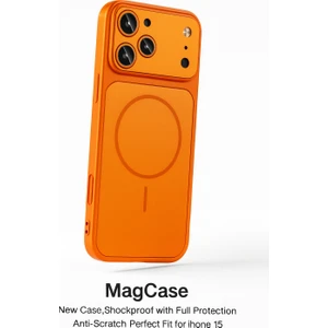 iPhone 15, Magsafe Kaliteli Kılıf – Yeni Trend, Şok Emici & Tam Koruma,Ag Glass, 5 Renk