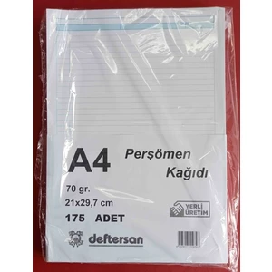A4 Çizgili Kağıt 175 ' Li 70 Gram