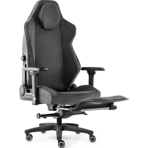 Xdrive Business Anka Ayak Uzatmalı Profesyonel Çalışma Koltuğu Kumaş Gri