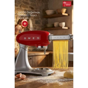 Smeg 50's Style Retro 4.8lt Red Stand Mikser SMF02RDEU