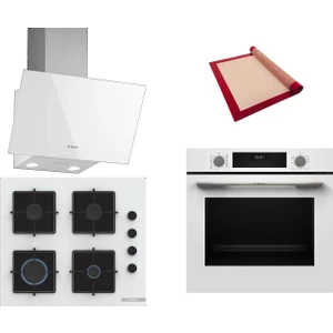 Beyaz 3 lü Ankastre Set 339 ( HUA717BV0T - POP6C2P30O - DWK63PJ20T ) - Buhar Destekli - Fırın Matı ile