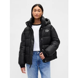 Kadın Siyah Gap Logo Şişme Ceket