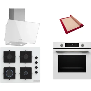 Beyaz 3 lü Ankastre Set 343 ( HUA736EV0T - POP6C2P30O - DWK63PJ20T ) - Buhar Destekli - Fırın Matı ile