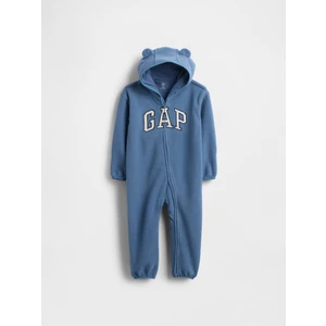 Bebek Mavi Kapüşonlu Gap Logo Tulum