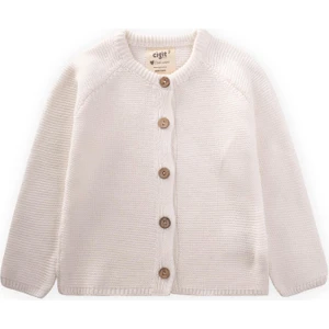 Links Triko Hırka 1-8 Yaş Ekru