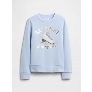Kız Çocuk Açık Mavi Gap Grafik Sweatshirt