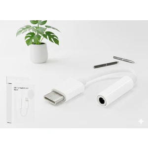 Emre Bilişim iphone Typc 15+16+17 ile Uyumlu  Kulaklık Çevirici Aux 3.5mm Dönüştürücü Adaptör Type-C ile Uyumlu 1 Adet