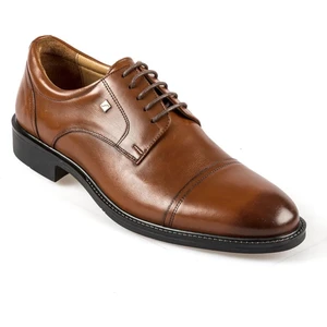 Bağcıklı Taba Deri Kauçuk Taban Erkek Günlük Ayakkabı 8589 45