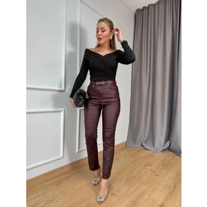 Size Özgü Bordo Yeni Mumlu Jean