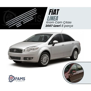 Fams Otomotiv Fiat Linea Krom Cam Çıtası 8 Parça 2007> Paslanmaz Çelik