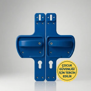 Hilal Kimya  Bariyerli Kapı Kolu | Çocuk Güvenlikli |Okul ve Eğitim Alanları İçin Güvenli Seçim