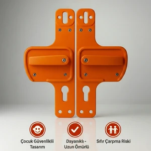 Hilal Kimya Bariyerli Kapı Kolu | Çocuk Güvenlikli |Okul ve Eğitim Alanları İçin Güvenli Seçim