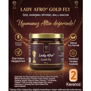 2 x 240 gr Lady Gold Fly Ballı Polenli Mesir Macunu