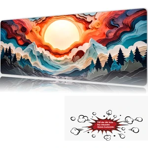 Aurora Rise 90X40 4mm Kalınlık Premium Gaming Oyuncu Mousepad, Anti Slip Xxl Mouse Pad