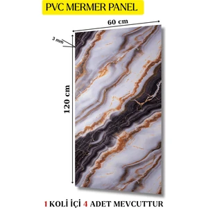 Pvc Mermer Duvar Paneli 60 x 120 (4 Adet)