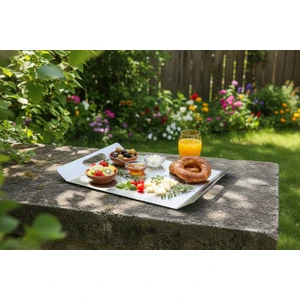 Maison Luviero 20X30CM Metal Lüks Sunum Tepsisi