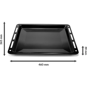 Ankastre Emaye Fırın Tepsisi 46,0X36,5X3CM Bosch Siemens Beko Arçelik Vestel Profilo Uyumlu Siyah Renk